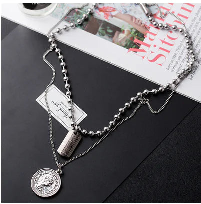 Trendy Titanium Steel Link Chain Men's Hip-Hop Pendant