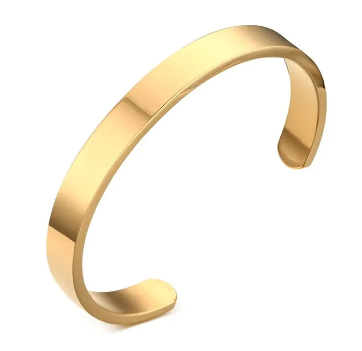 Titanium steel Cuff Men's bracelet