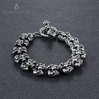 Vintage Gothic Metal Punk Chain Men's Bracelet