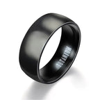 Classic Black Titanium Ring for Men