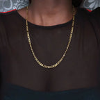 Men's Alloy Chain Necklace in Trendy Gold