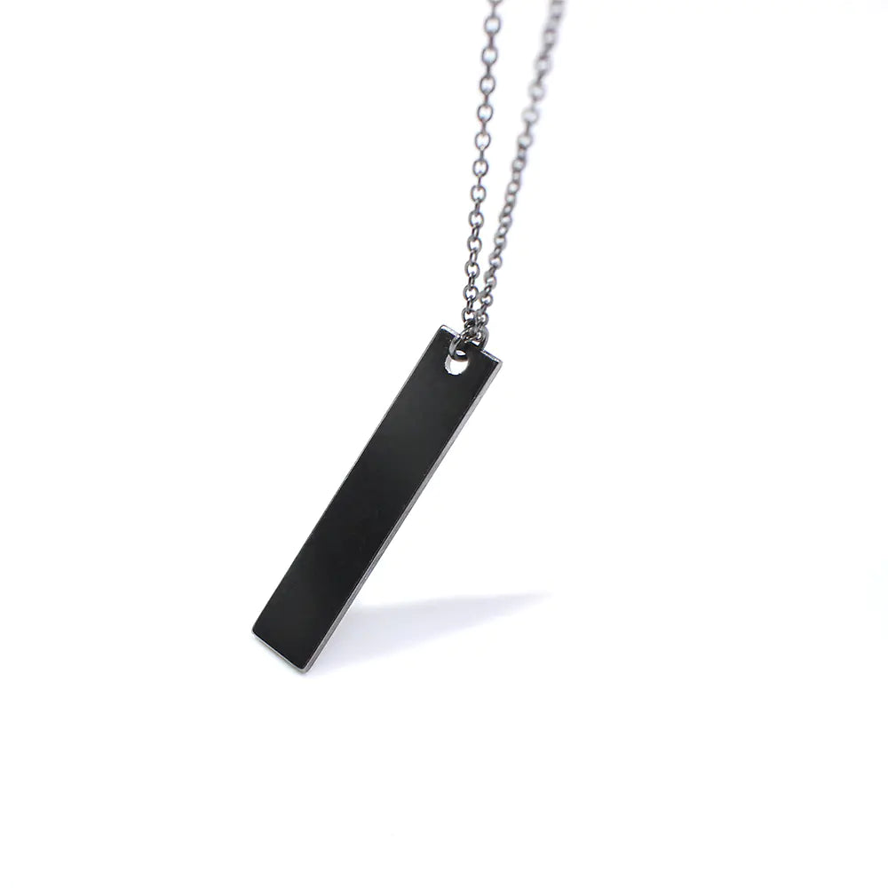 Long Metal Chain Pendant Necklace for Men and Women