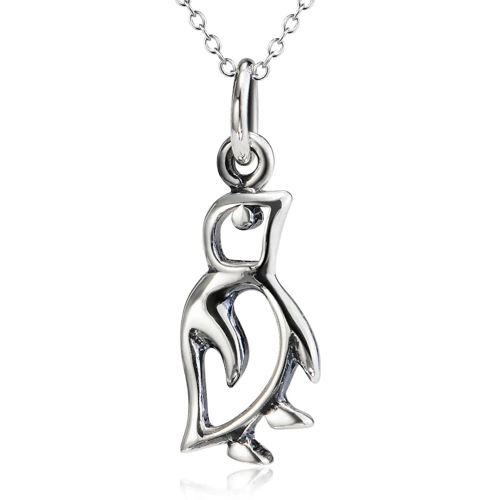 Sterling Silver Elegance Bird Pendant Necklace