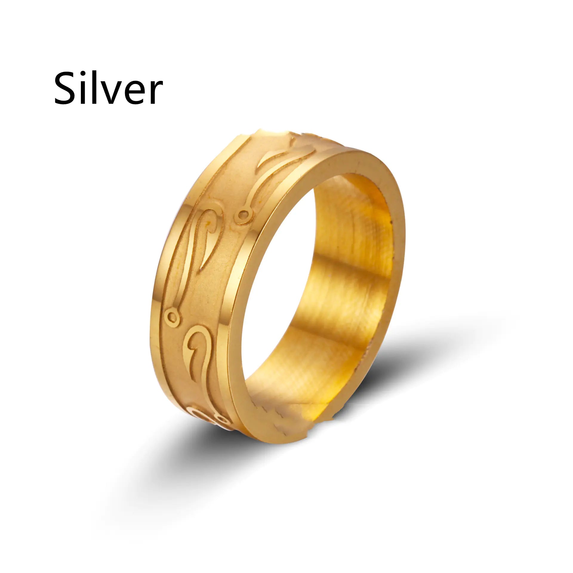Electroplated Stainless Steel Ring for Men
