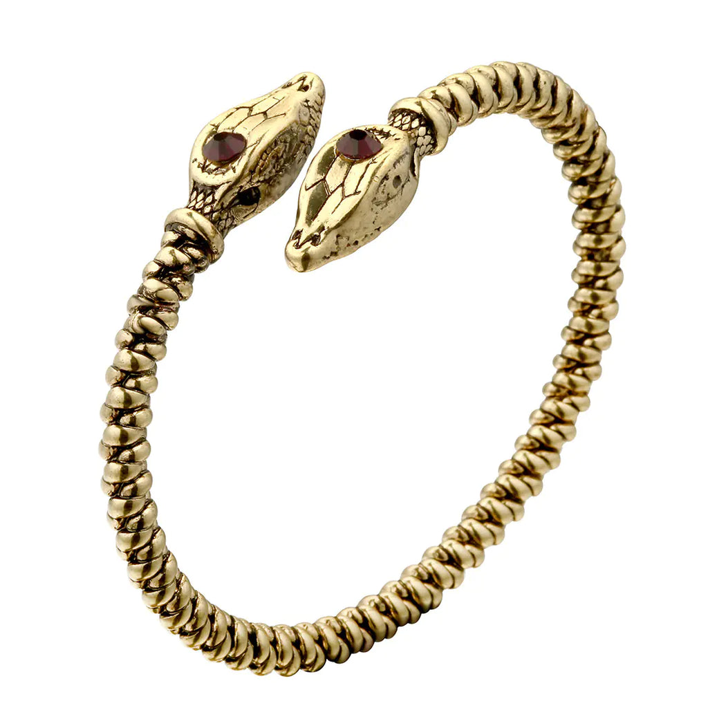 Snake Tail Alloy Cuff Men's Bracelet