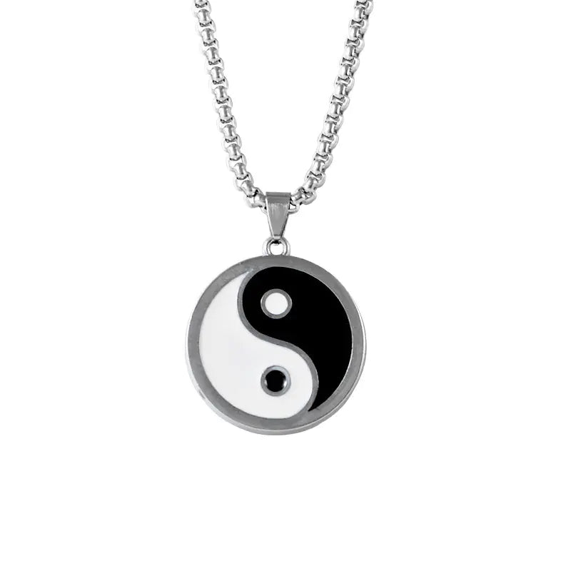 Men's Steel Warrior Cross Pendant Necklace