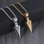 Men's Arrow Titanium Steel Necklace with Stainless Pendant
