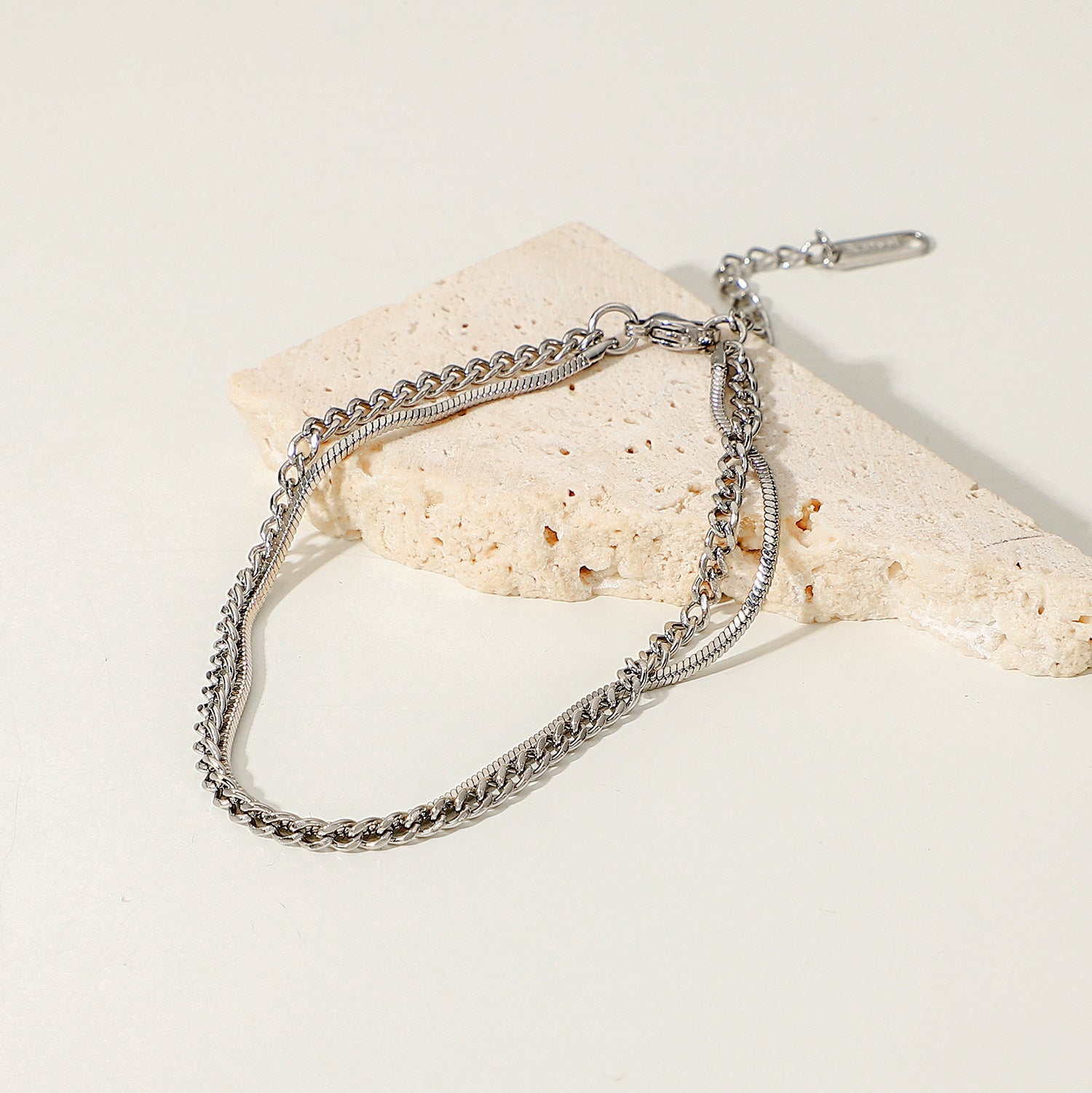 Unique Double-Layer Stainless Steel Men's Bracelet