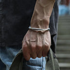 Handmade Metal Adjustable Twisted Men's Bracelet