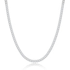 925 Sterling Silver Cuban Link Men's Necklace Chain