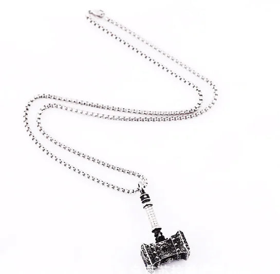 Thor's Hammer Titanium Steel Necklace for Men