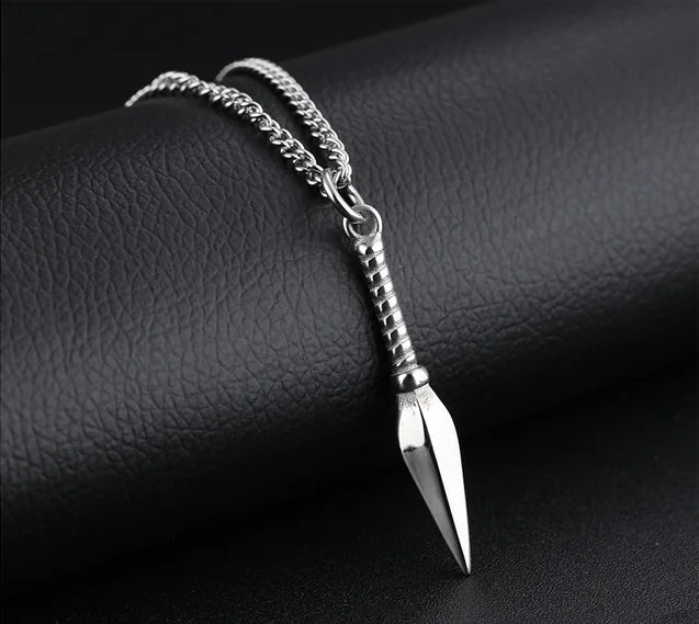 Men's Pendant Necklace with Arrowhead Design