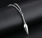 Men's Pendant Necklace with Arrowhead Design
