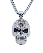 Men's Skull Charm Link Chain Pendant