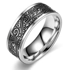 Retro Titanium Steel Ring for Men