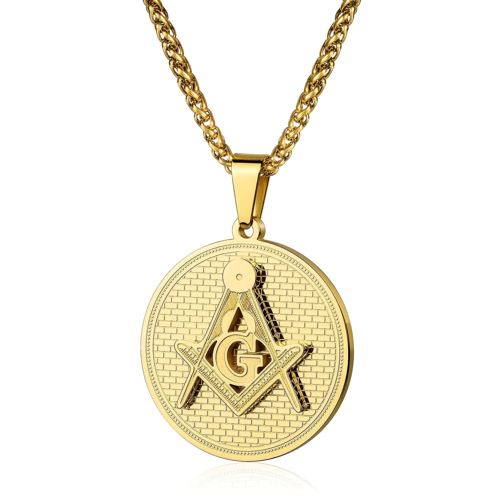Masonic Stainless Steel Chain Pendant