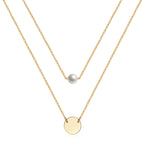 Estendly Delicate Gold Layered Necklace Pendant