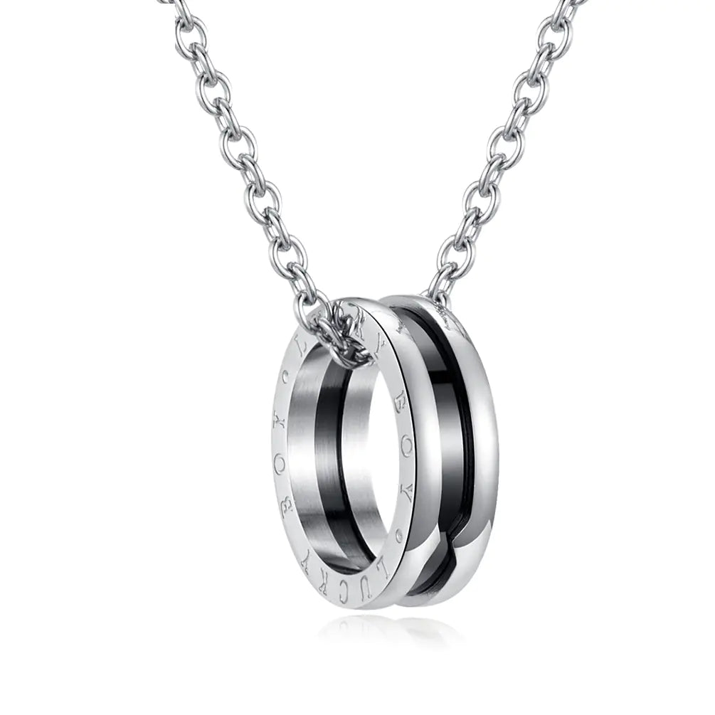 Men's 2-in-1 Pendant Ring Necklace Pendant