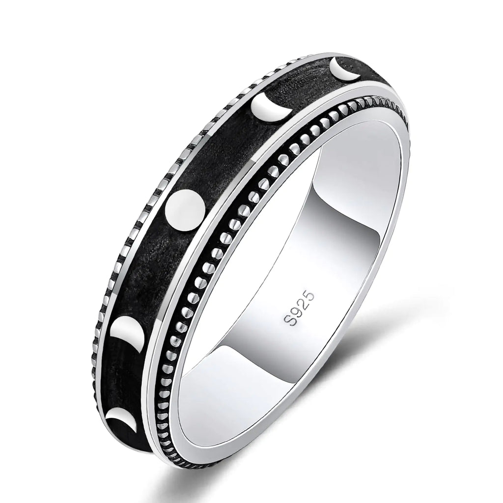 MoonPhase Spinner Ring S925 Sterling Silver