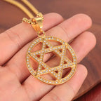 Golden Hexagram Star Luxury Men's Pendant