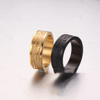 Electroplated Stainless Steel Ring for Men