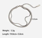 Unique Double-Layer Stainless Steel Men's Bracelet