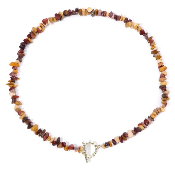 Natural Stone Bead Necklace