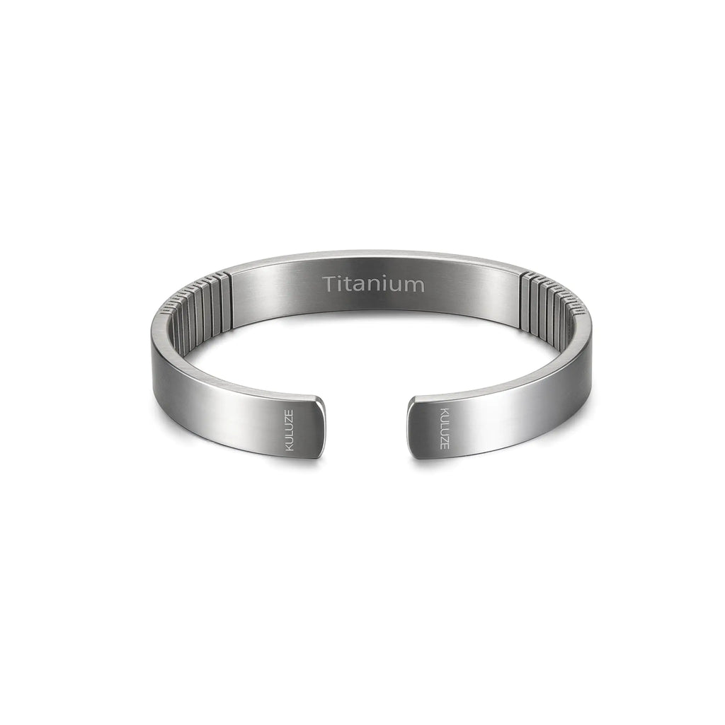 Pure Titanium Minimalist Cuff Men's Bracelet