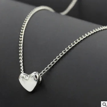 Korean Style Women's Necklace with Heart Pendant