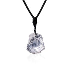Natural Clear Quartz Raw Stone Handmade Necklace