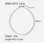 Men's Modern Pearl Beaded Chain Necklace