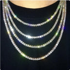 Electroplated Metal Link Chain Men's Necklace