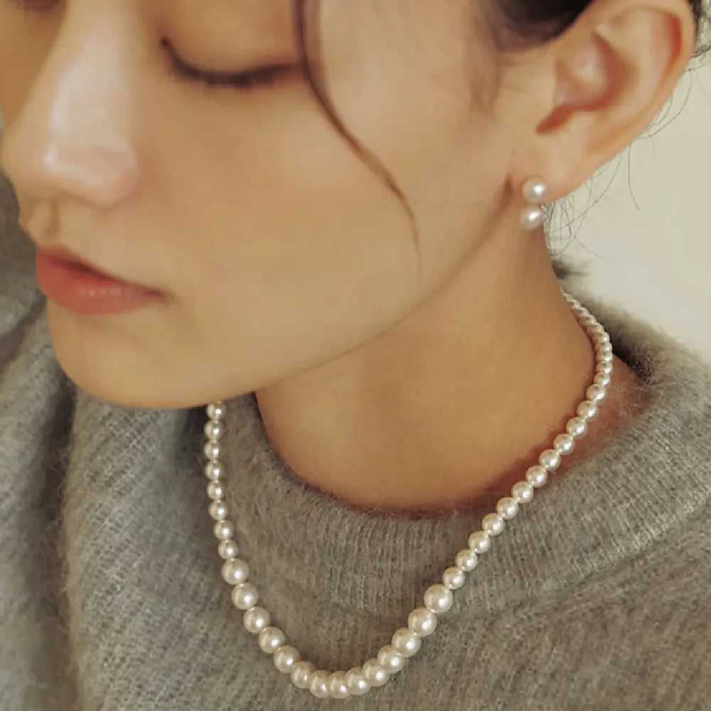 Imitation Pearl Beaded Women's Necklace