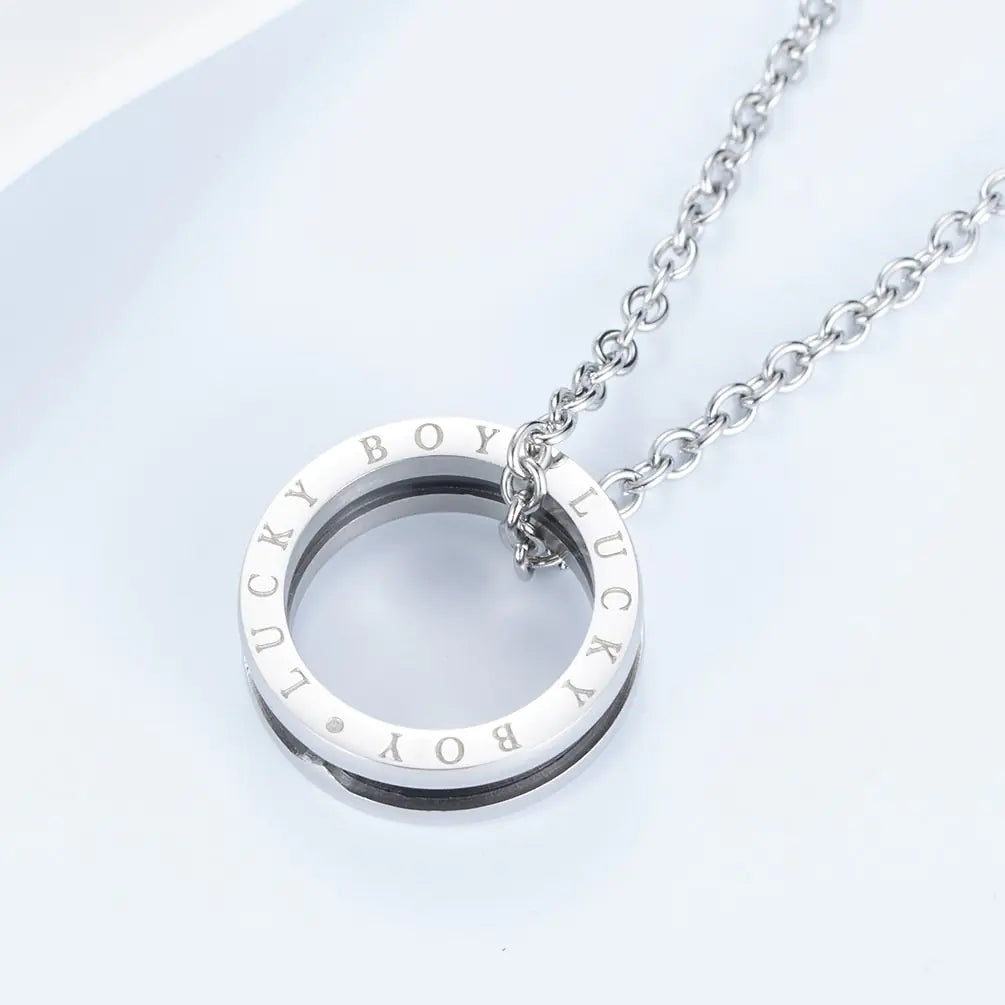 Men's 2-in-1 Pendant Ring Necklace Pendant