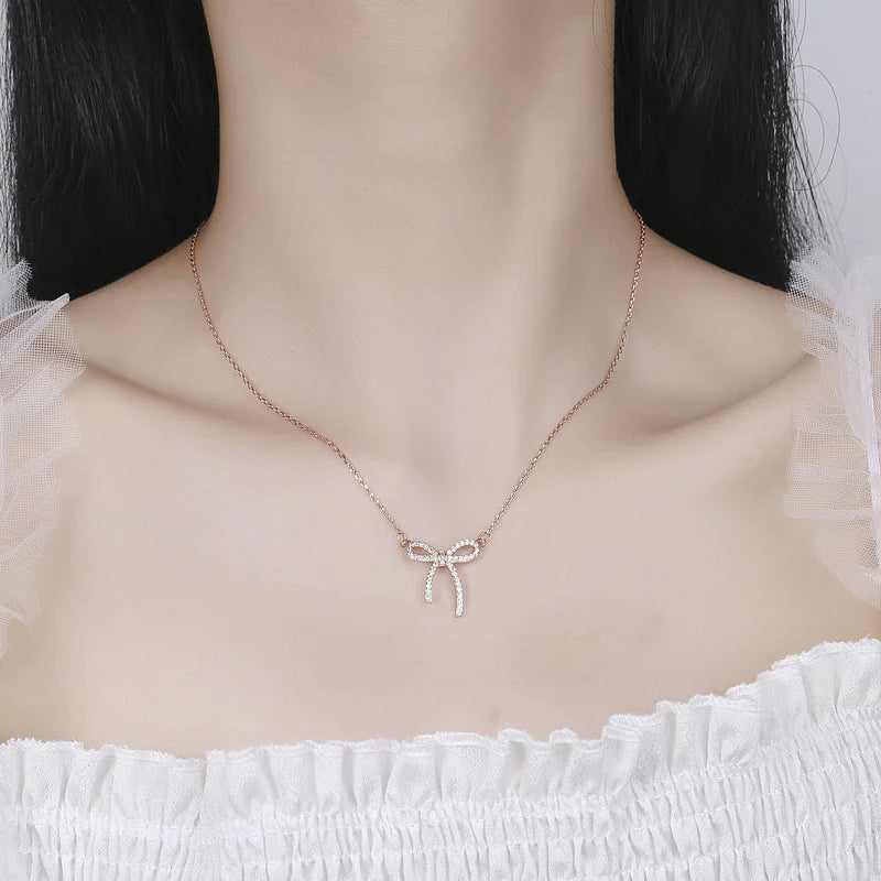 Clavicle Ribbon Women's European Necklace