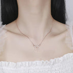 Clavicle Ribbon Women's European Necklace