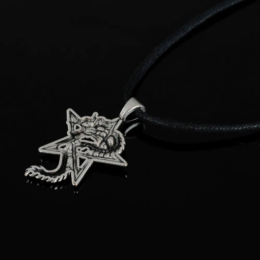 Men's Star Cloud Dragon Rope Necklace Pendant