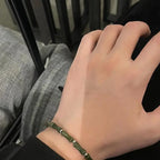 Jade Bamboo Beaded Bracelet for Men