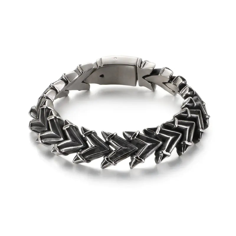 Punk Skull Titanium Steel Chain Men's Bracelet