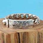 Vintage Dragon Pattern Men's Bracelet Sculpture