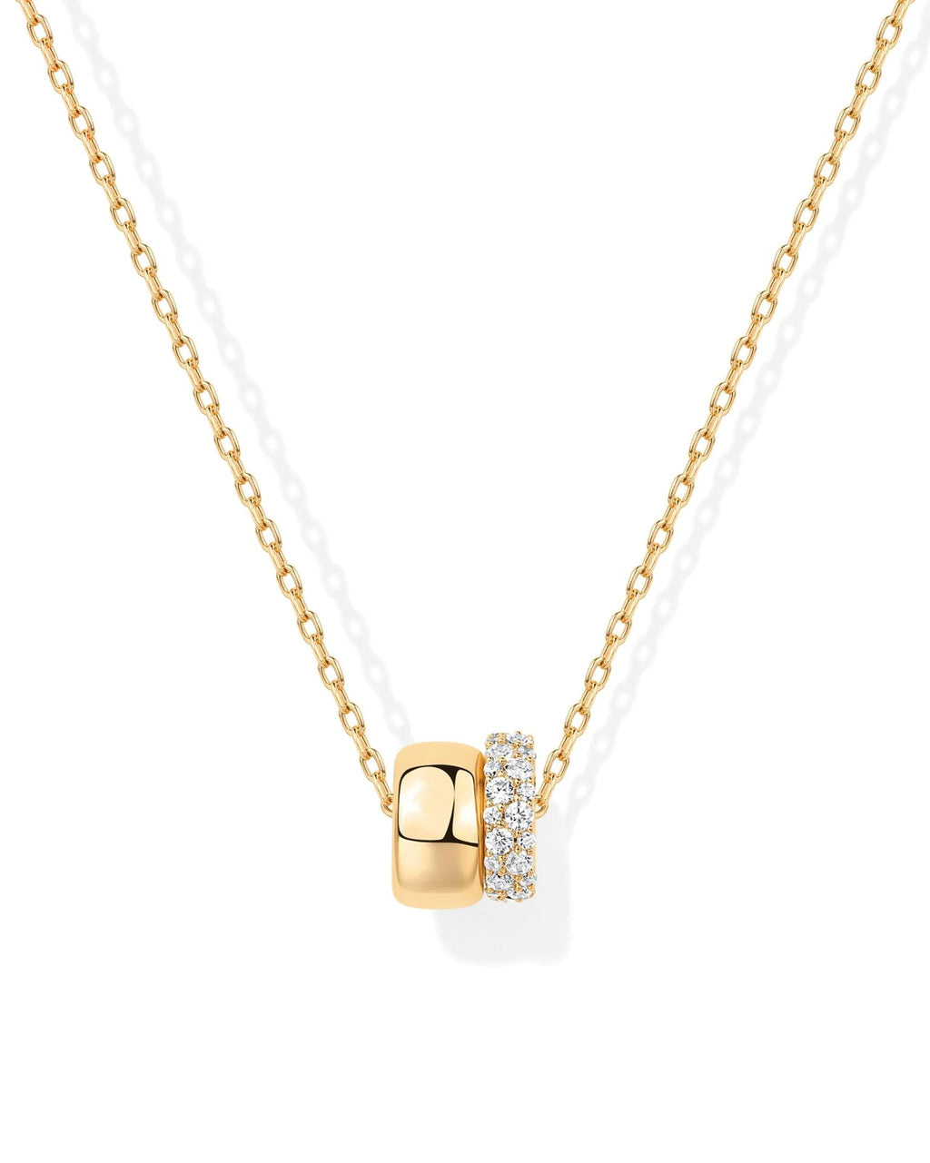 Women's Brass Electroplated Zircon Necklace