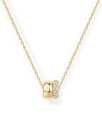 Women's Brass Electroplated Zircon Necklace