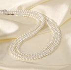 Men's Modern Pearl Beaded Chain Necklace