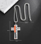 Men's Baseball Cross Pendant Necklace