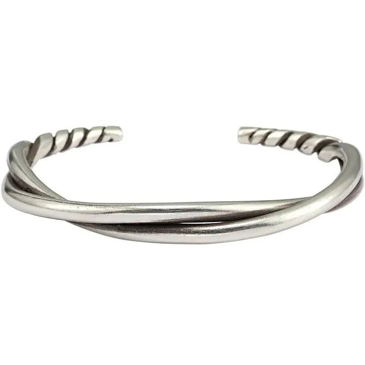 Handmade Retro Metal Twisting Bracelet for Men