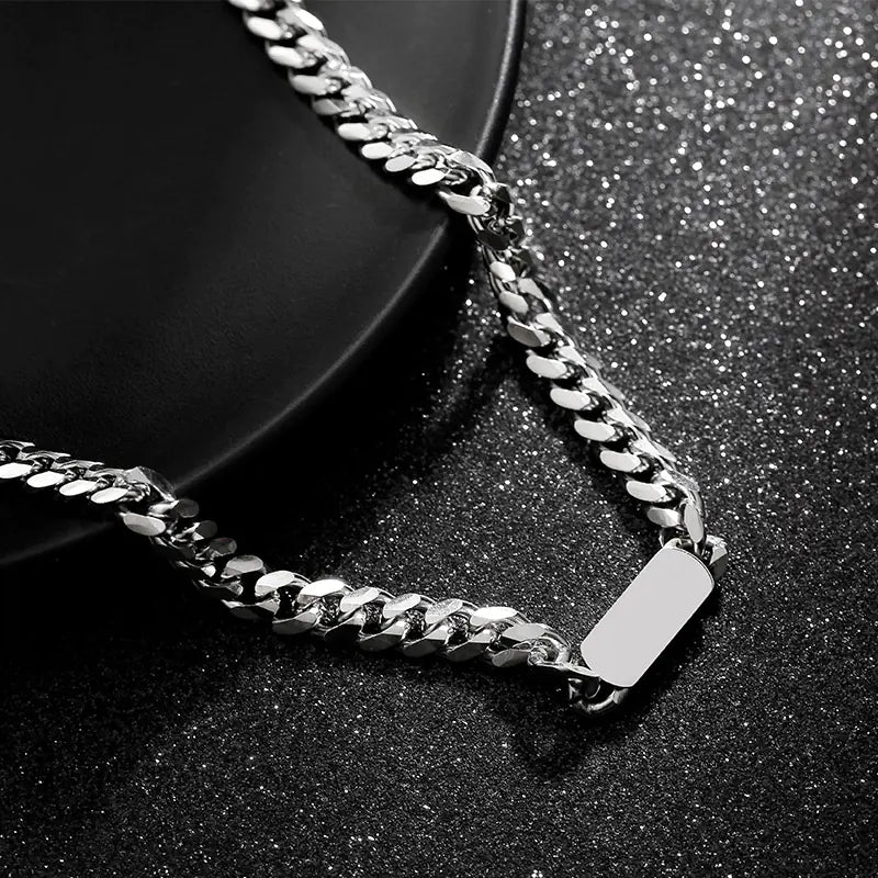 Men's Titanium Steel Cuban Chain Necklace