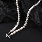 Handmade Imitation Pearl Men's Necklace