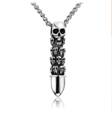 Men's Steel Warrior Cross Pendant Necklace