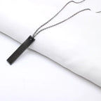 Long Metal Chain Pendant Necklace for Men and Women