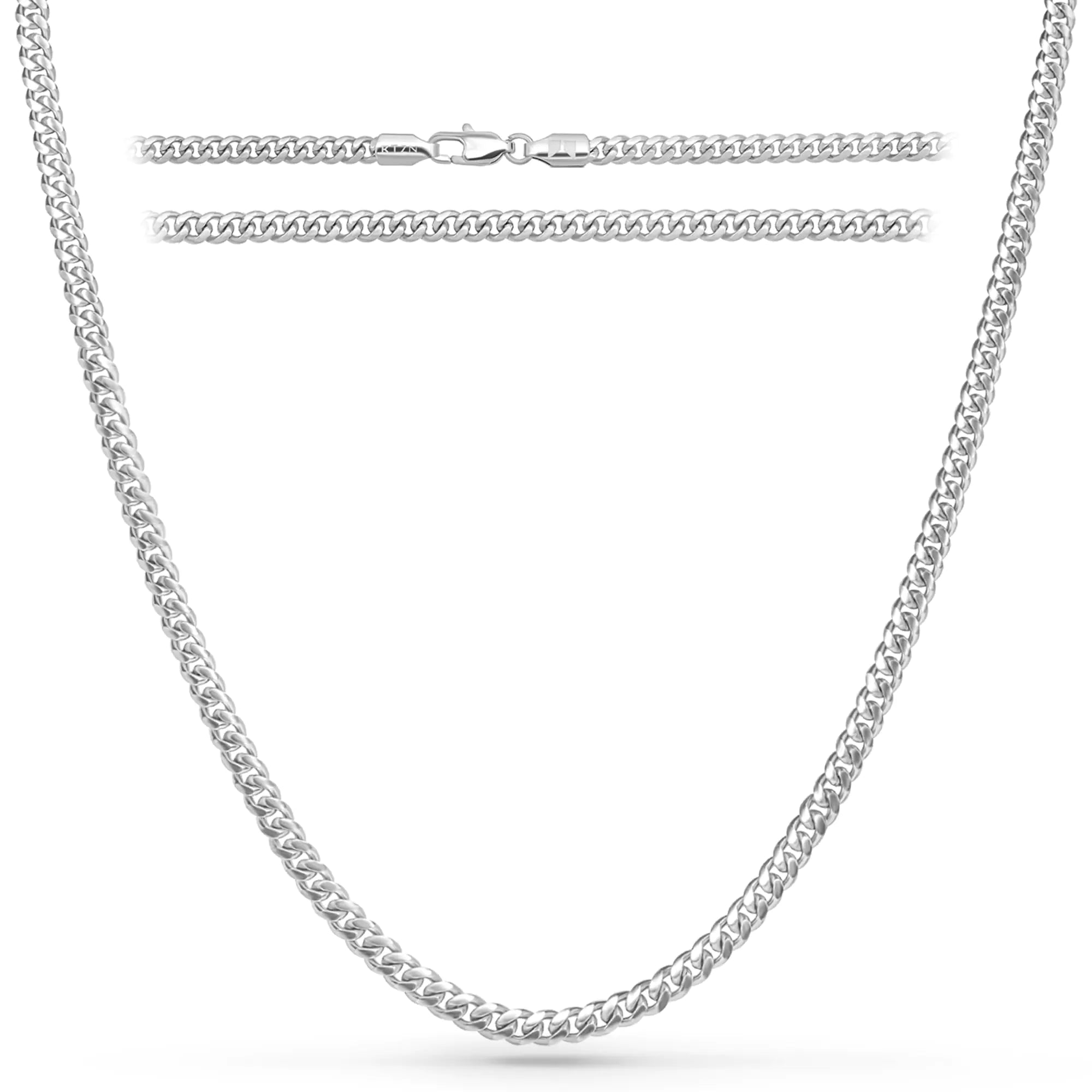 Premium Diamond-Cut Stainless Steel Necklace Chain